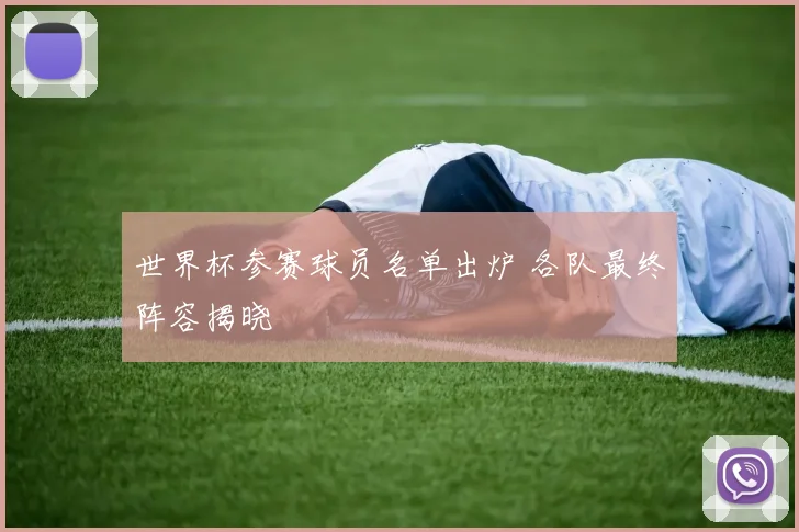 世界杯参赛球员名单出炉 各队最终阵容揭晓